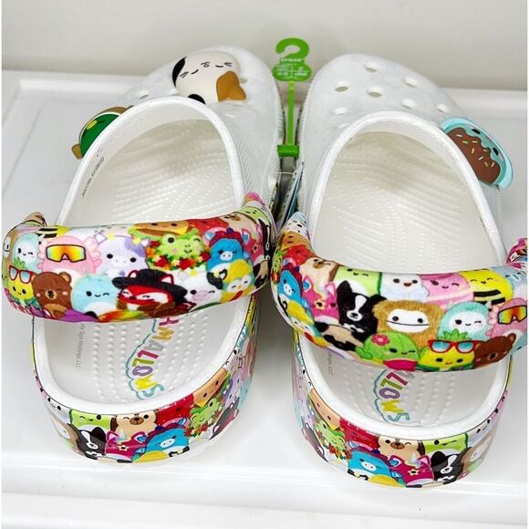 Squishmallows Crocs Classic Clog - White / Multicolor Mens 9/Womens 11 Nwt - Picture 4 of 7